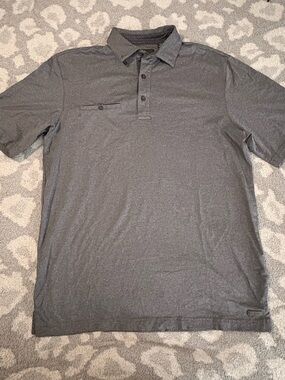 Greg Norman Collection Men's Heather Grey Polo